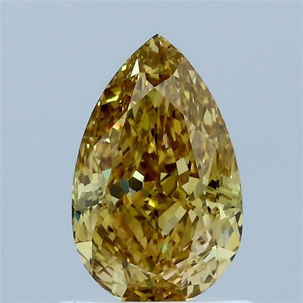 1.01 Ct. Fancy Intense Yellow Pear Lab Grown Diamond