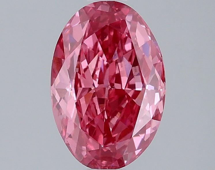 1.58 Ct. Fancy Vivid  Pink Oval Lab Grown Diamond