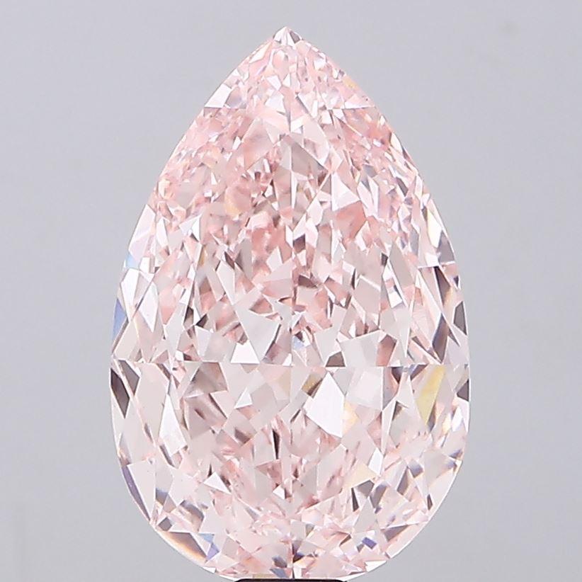 41.06 Ct. Fancy Intense Pink Pear Lab Grown Diamond