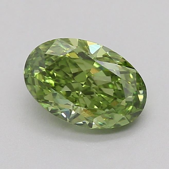 0.53 Ct. Fancy Green Oval Lab Grown Diamond