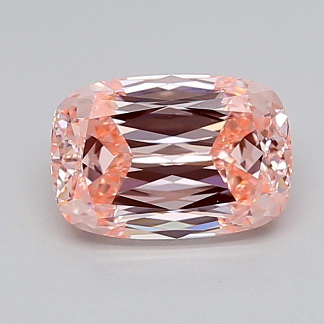 2.05 Ct. Fancy Intense  Pink Cushion Lab Grown Diamond