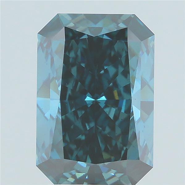 3.08 Ct. Fancy Deep Blue Radiant Lab Grown Diamond