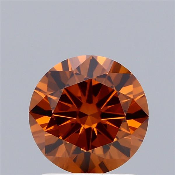 1.50 Ct. Fancy Orange Round Lab Grown Diamond