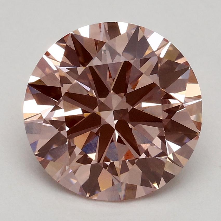 2.21 Ct. Fancy Intense Pink Round Lab Grown Diamond