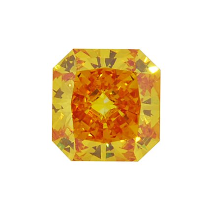 Orange Radiant Lab Grown Diamond