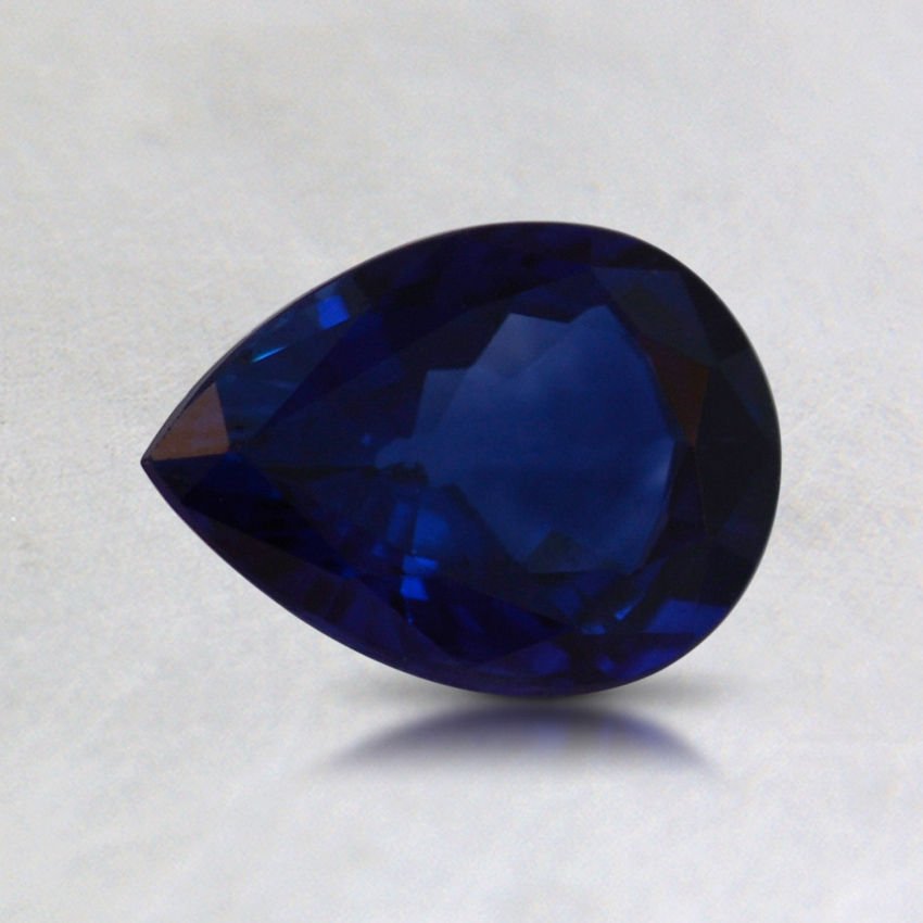 6.8 x 5.1mm Super Premium Blue Pear Sapphire