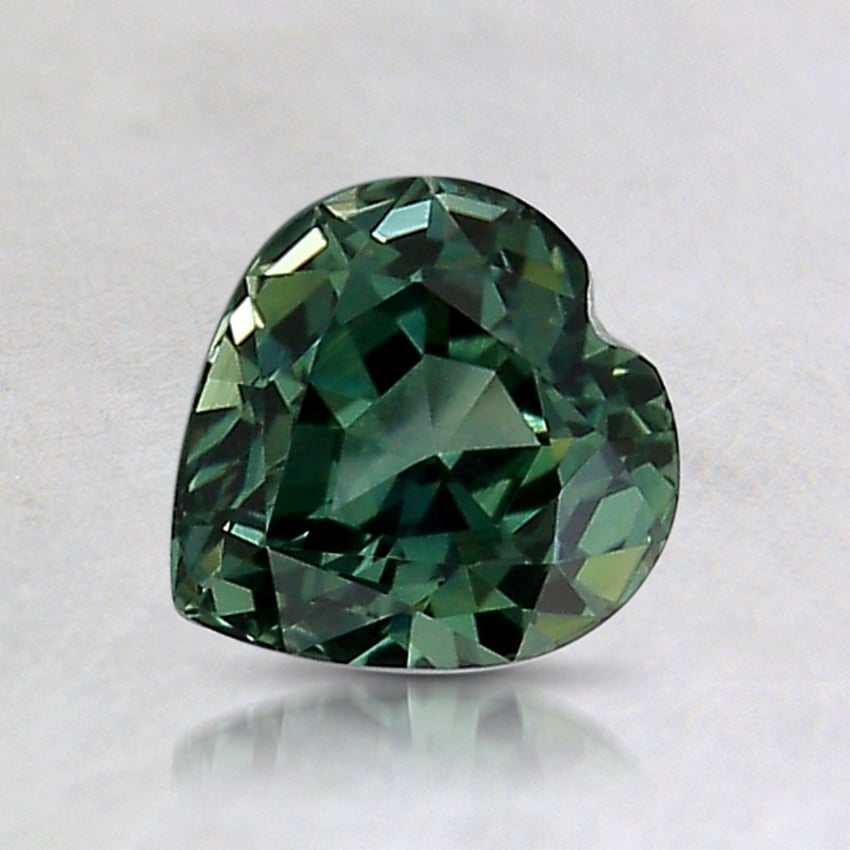 6.1x5.8mm Teal Heart Montana Sapphire