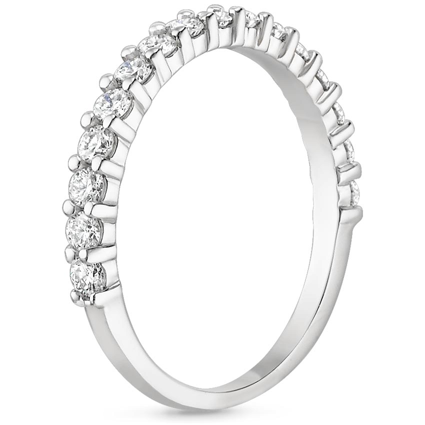Platinum Shared Prong Diamond Ring (1/2 ct. tw.), large side view