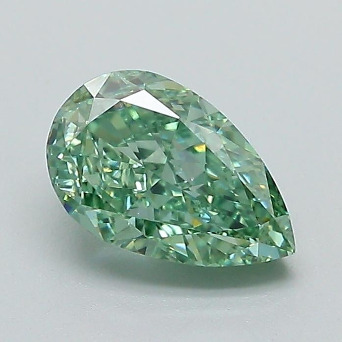 1.02 Ct. Fancy Vivid Green Pear Lab Grown Diamond