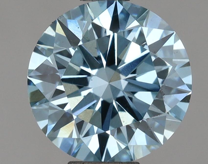 1.21 Ct. Fancy Vivid Blue Round Lab Grown Diamond