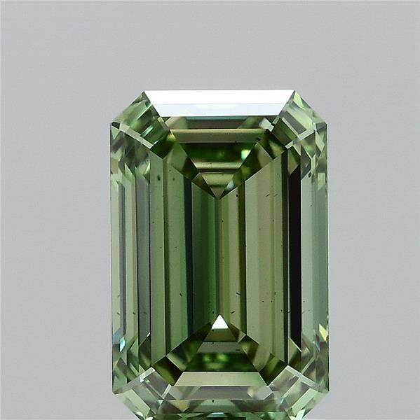 1.57 Ct. Fancy Vivid Green Emerald Lab Grown Diamond