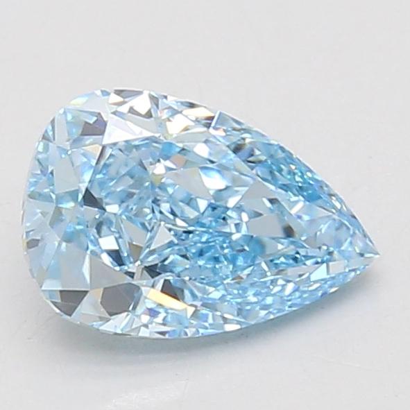 1.58 Ct. Fancy Vivid Blue Pear Lab Grown Diamond