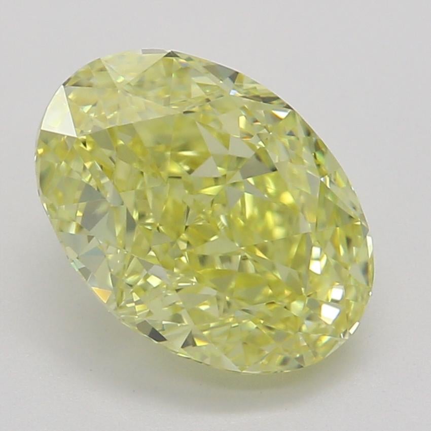 1.53 Ct. Fancy Intense Yellow Oval Diamond