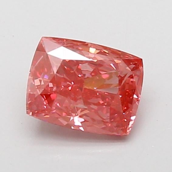 1.01 Ct. Fancy Vivid Pink Cushion Lab Grown Diamond