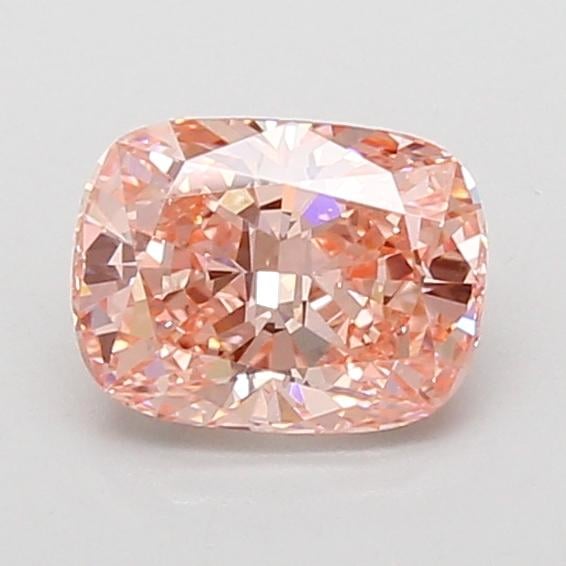 1.09 Ct. Fancy Vivid Pink Cushion Lab Grown Diamond