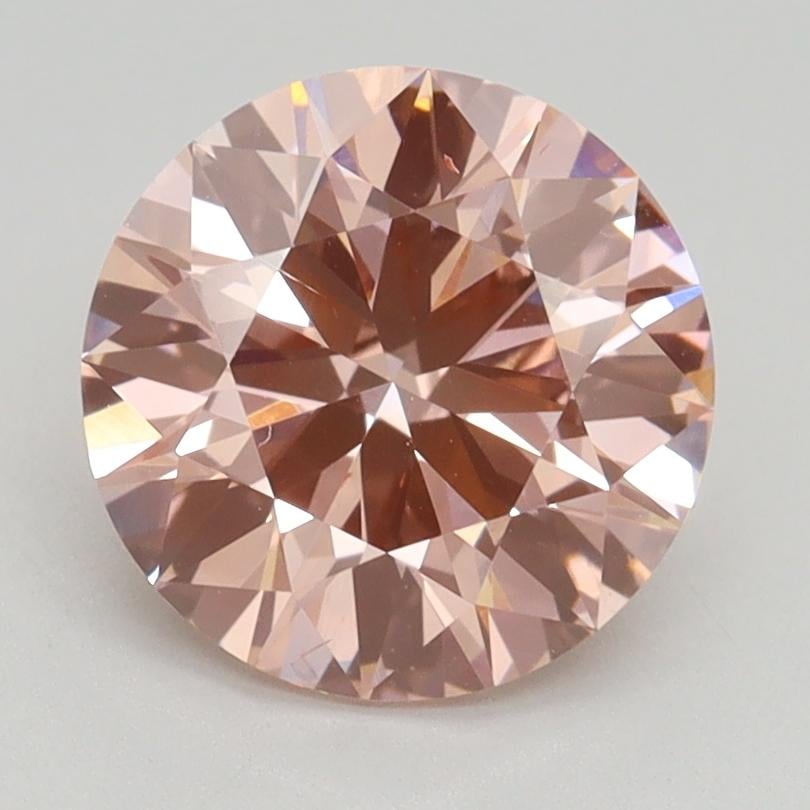 2.19 Ct. Fancy Intense Pink Round Lab Grown Diamond