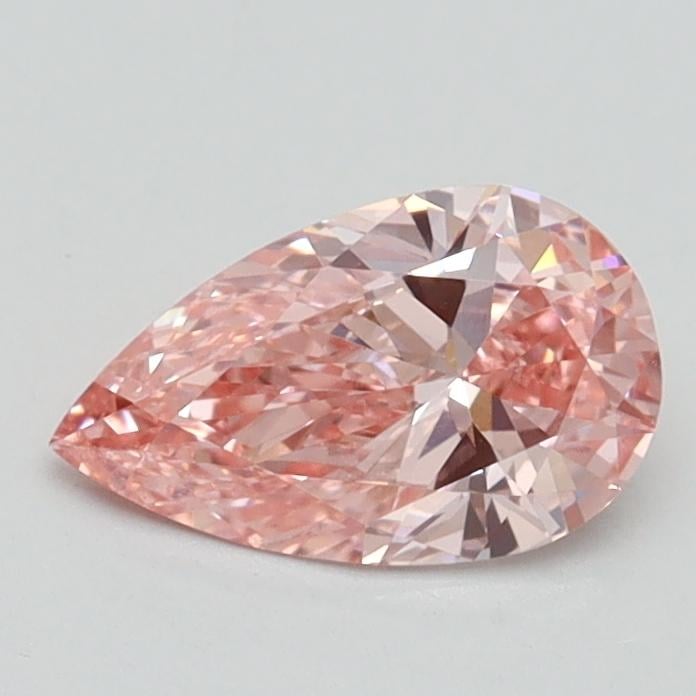 0.70 Ct. Fancy Intense Pink Pear Lab Grown Diamond