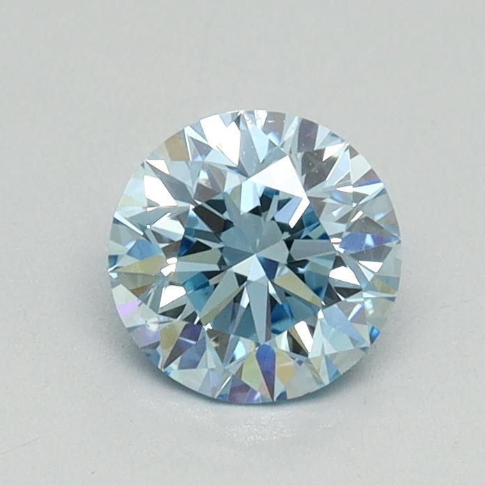 0.70 Ct. Fancy Vivid Blue Round Lab Grown Diamond