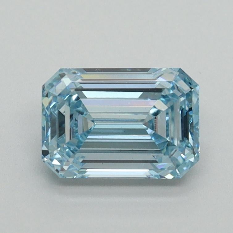 1.05 Ct. Fancy Intense Blue Emerald Lab Grown Diamond