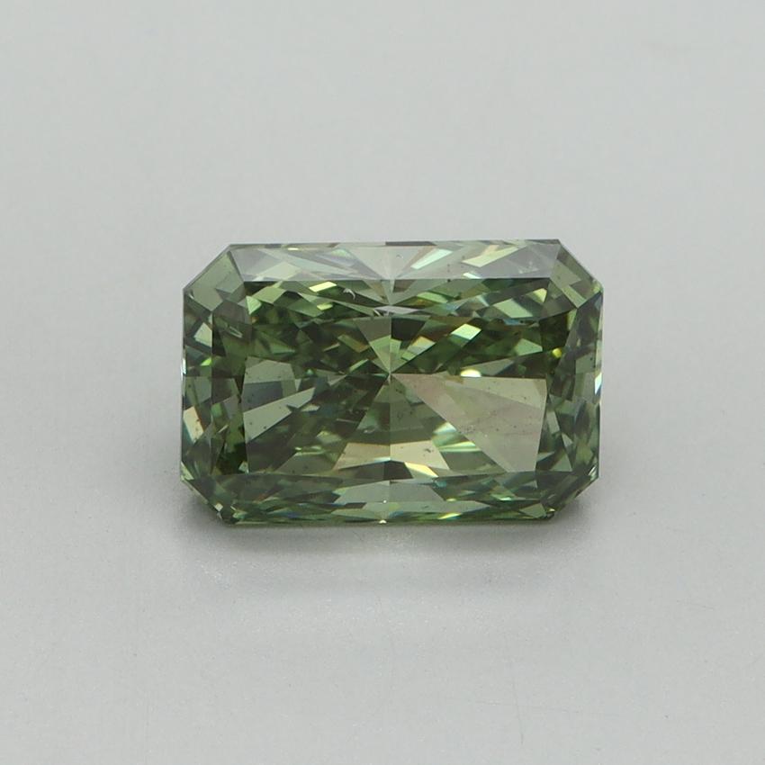 2.05 Ct. Fancy Vivid Green Radiant Lab Grown Diamond