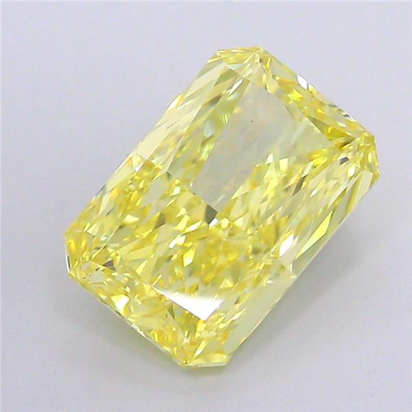3.01 Ct. Fancy Intense  Yellow Radiant Lab Grown Diamond