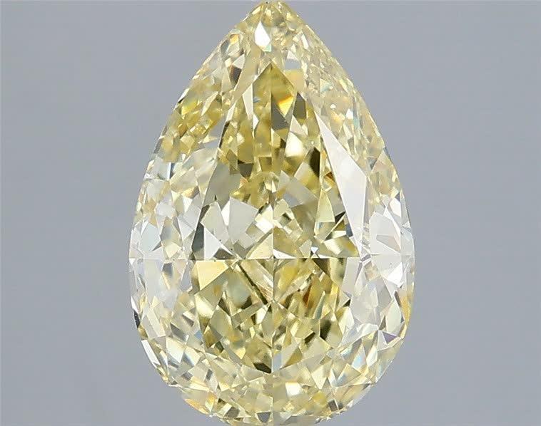 2.09 Ct. Fancy Intense Yellow Pear Lab Grown Diamond