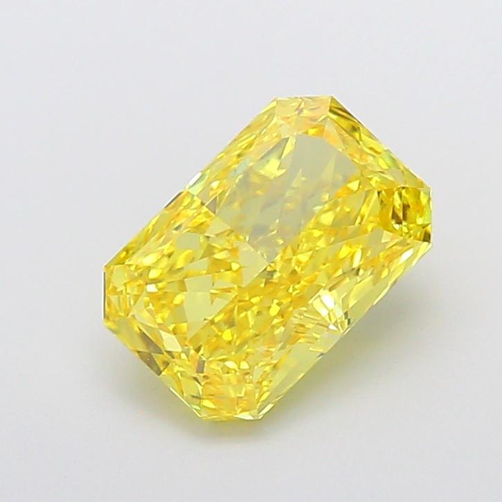 3.13 Ct. Fancy Vivid Yellow Radiant Lab Grown Diamond