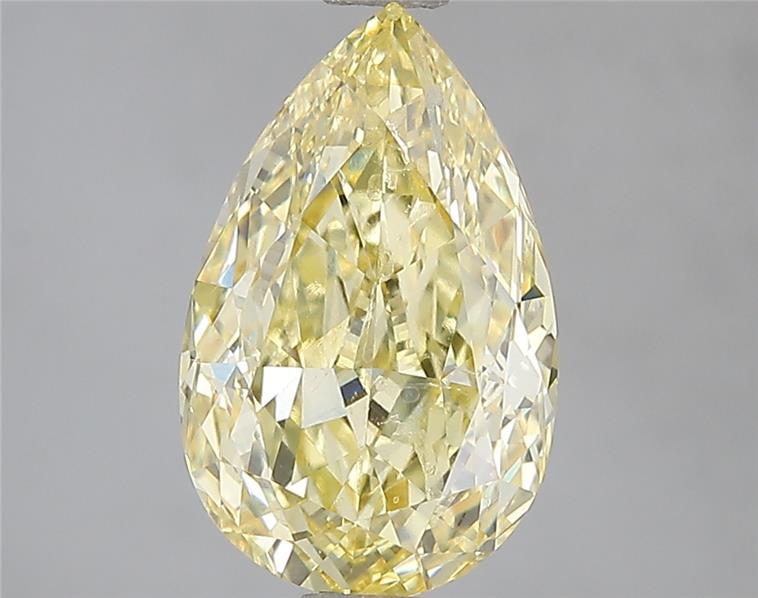 2.81 Ct. Fancy Intense Yellow Pear Lab Grown Diamond
