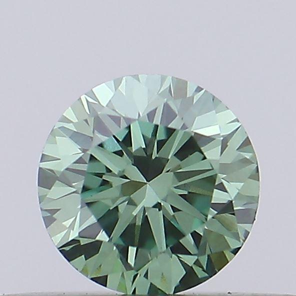 0.31 Ct. Fancy Vivid Green Round Lab Grown Diamond