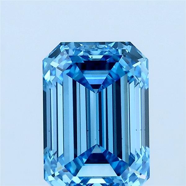 1.50 Ct. Fancy Vivid Blue Emerald Lab Grown Diamond