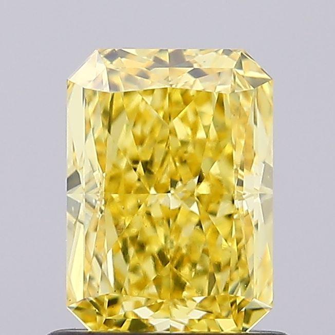 1.05 Ct. Fancy Vivid Yellow Radiant Lab Grown Diamond