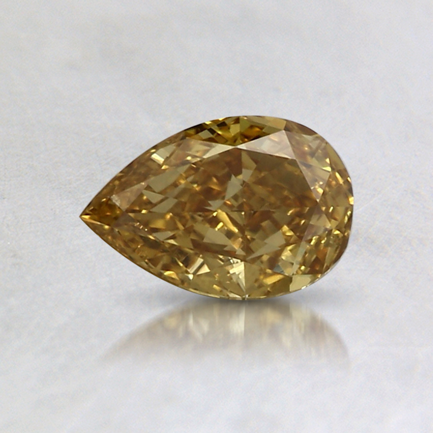 0.46 Ct. Fancy Deep Brownish Yellow Pear Diamond
