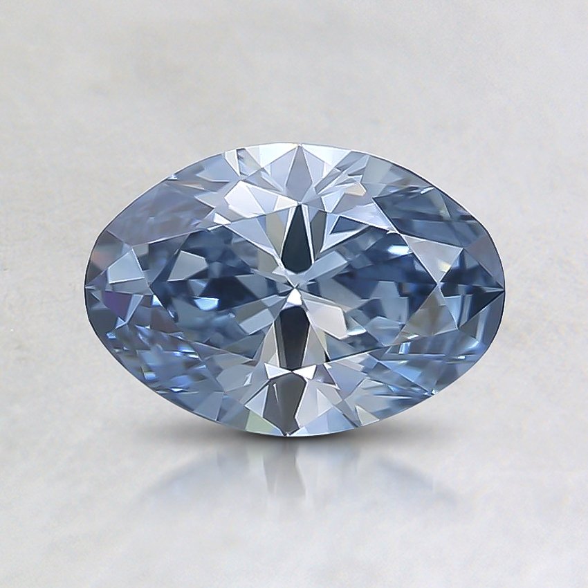 0.76 Ct. Fancy Blue Oval Lab Grown Diamond