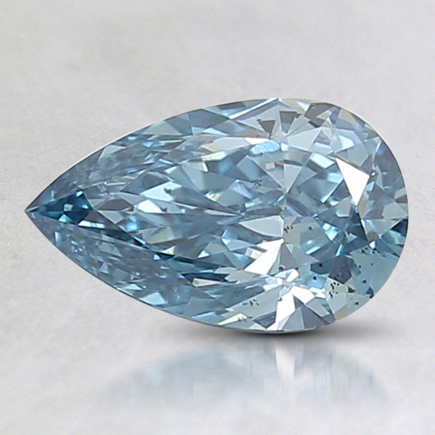 1.01 Ct. Fancy Vivid Blue Pear Lab Created Diamond