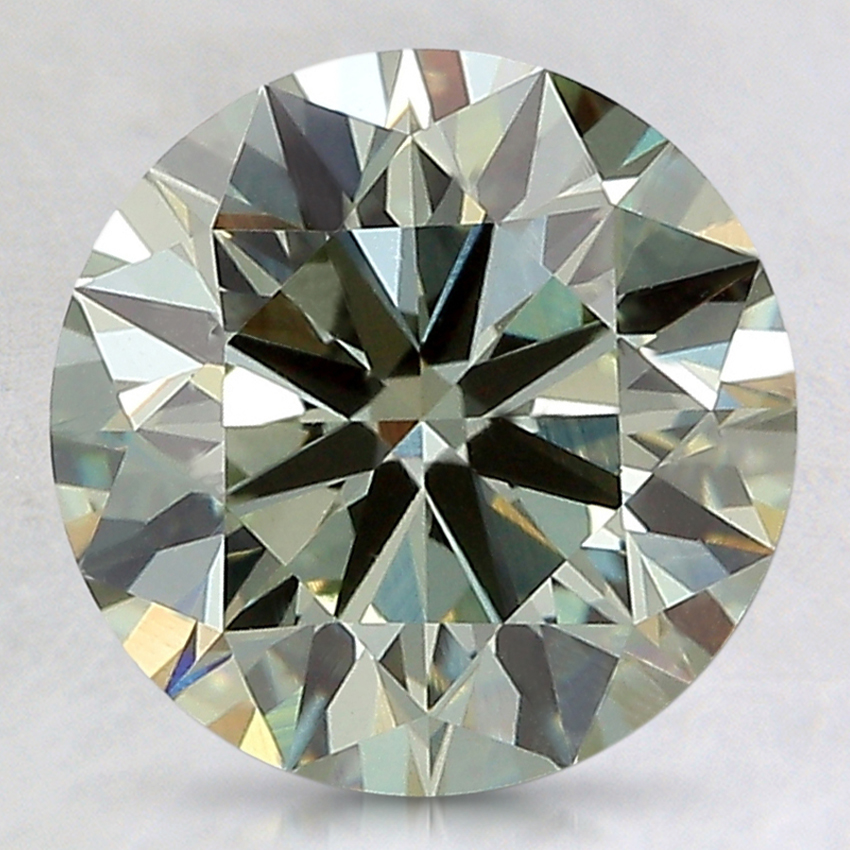 2.51 Ct. Fancy Intense Green Round Lab Created Diamond