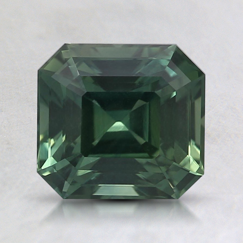 7x6.4mm Teal Asscher Sapphire
