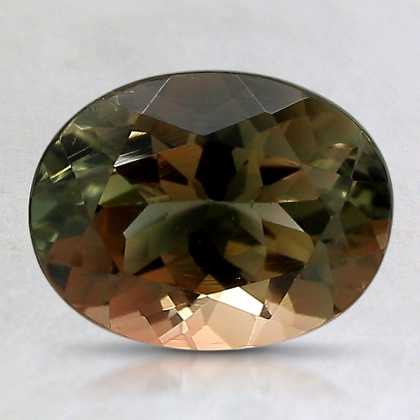 8.8x6.8mm Unheated Parti-Color Oval Oregon Sunstone
