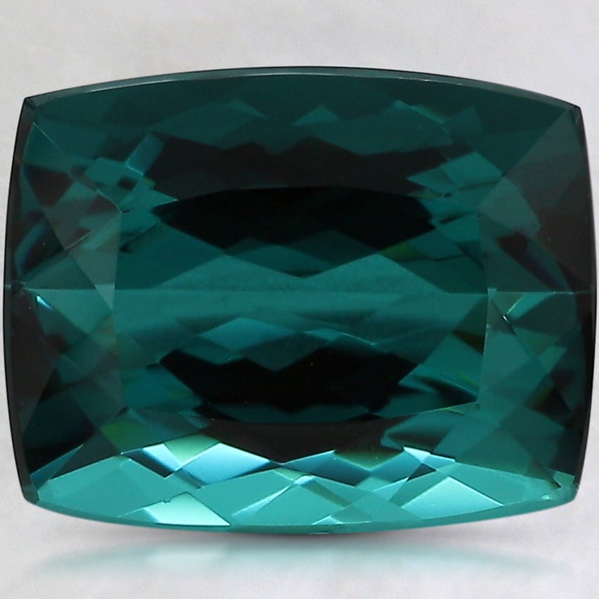 12x9.5mm Teal Cushion Tourmaline