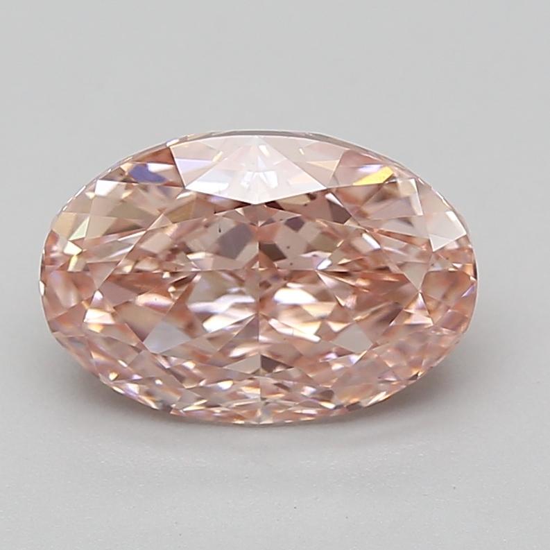 3.06 Ct. Fancy Vivid Pink Oval Lab Grown Diamond