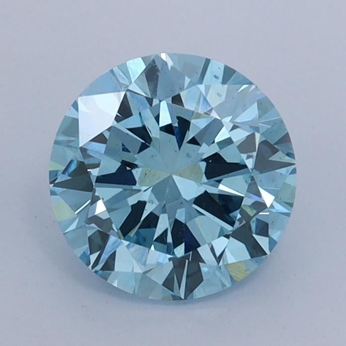 1.51 Ct. Fancy Intense  Blue Round Lab Grown Diamond