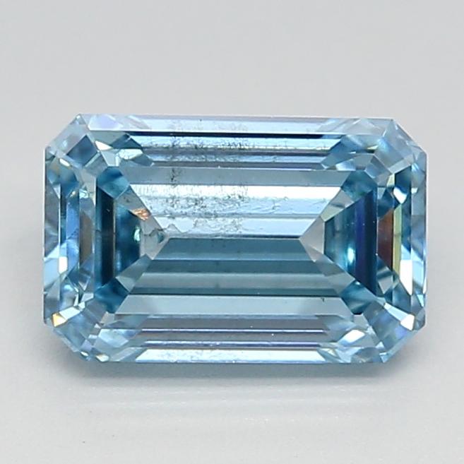 1.03 Ct. Fancy Intense Blue Emerald Lab Grown Diamond