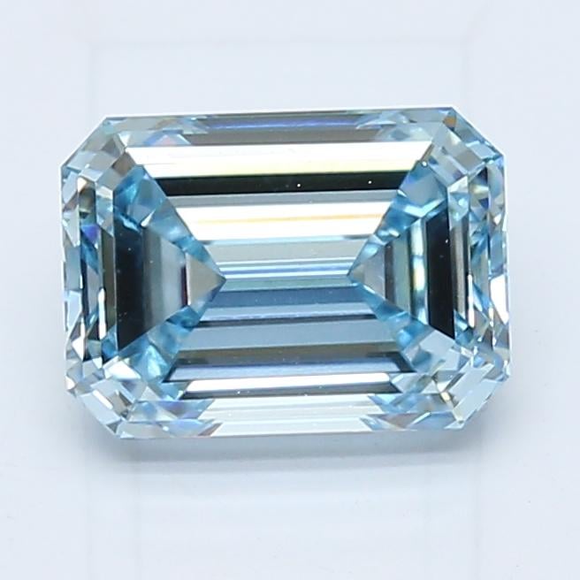 2.03 Ct. Fancy Intense Blue Emerald Lab Grown Diamond