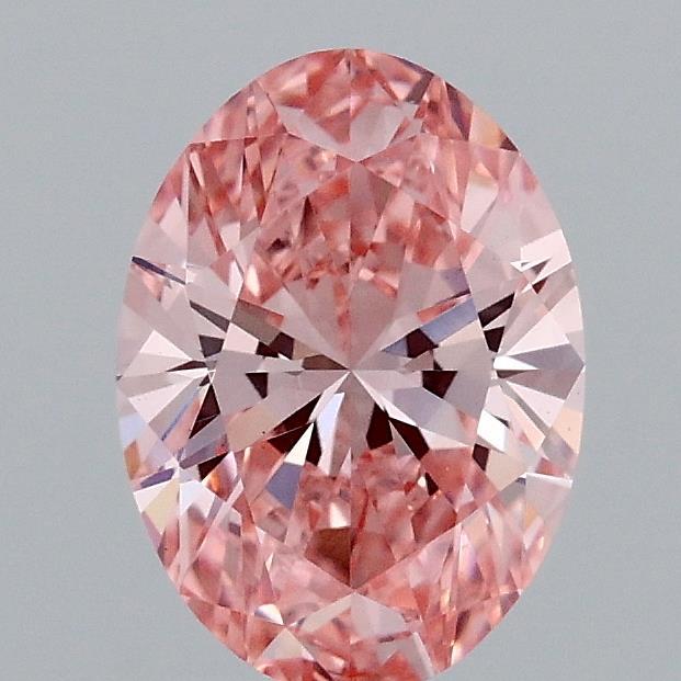 1.08 Ct. Fancy Vivid Pink Oval Lab Grown Diamond