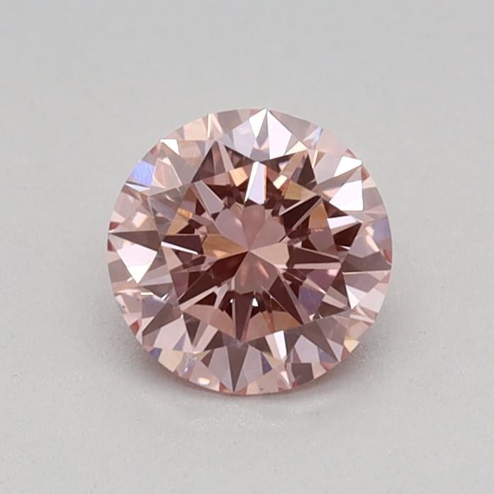 0.40 Ct. Fancy Vivid Pink Round Lab Grown Diamond