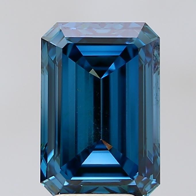 4.01 Ct. Fancy Vivid Blue Emerald Lab Grown Diamond