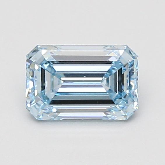 0.86 Ct. Fancy Intense Blue Emerald Lab Grown Diamond