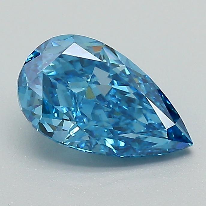 1.13 Ct. Fancy Vivid Blue Pear Lab Grown Diamond