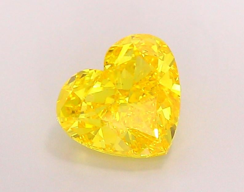 2.52 Ct. Fancy Vivid  Yellow Heart Lab Grown Diamond
