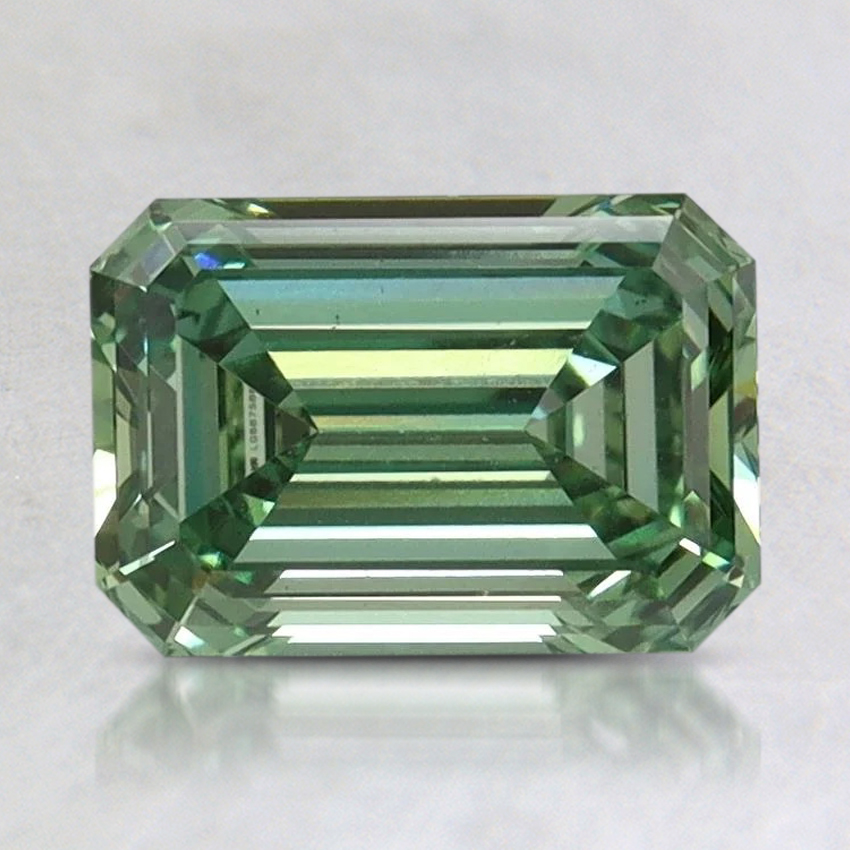1.54 Ct. Fancy Vivid Pacific Green Emerald Lab Grown Diamond