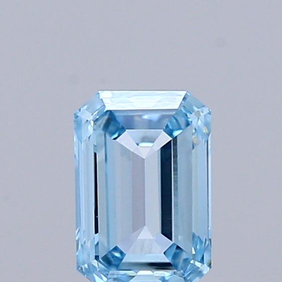0.42 Ct. Fancy Vivid Blue Emerald Lab Grown Diamond